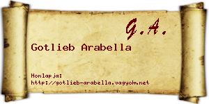 Gotlieb Arabella névjegykártya